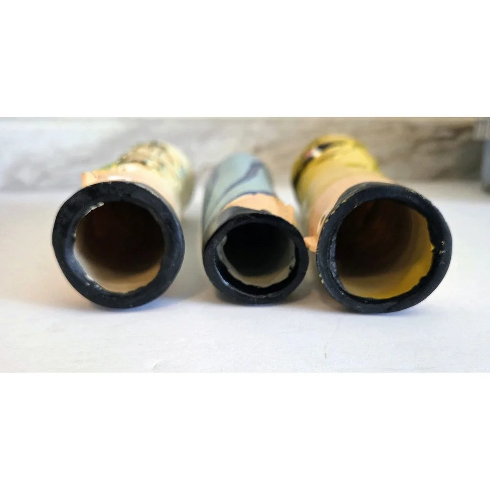 Spring Family Bud Vases Painted Resin Bohemian Vase Candle Holder Taper Holders‎